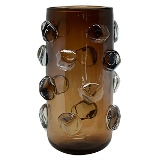 VASO DE VIDRO MARROM