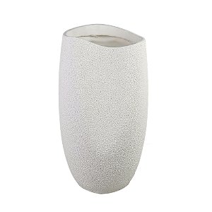 VASO DECORATIVO EM RESINA BRANCO