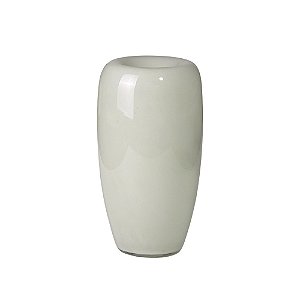 VASO DECORATIVO EM VIDRO CINZA CLARO