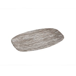 CENTRO DE MESA DECORATIVO EM CERAMICA CINZA MARMORIZADO