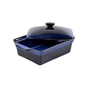 CACAROLA DE CERAMICA AZUL