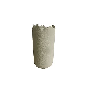 VASO DECORATIVO EM CERAMICA BRANCO