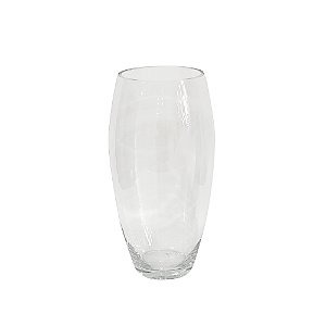 VASO DECORATIVO EM VIDRO TRANSPARENTE