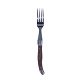 CONJ DE FACAS E GARFOS ESTILO LAGUIOLE DE INOX E MADEIRA - 6 PCS