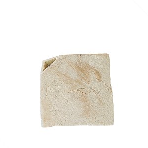 VASO DECORATIVO EM RESINA MESCLADO BEGE