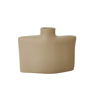 VASO DECORATIVO EM RESINA BEGE