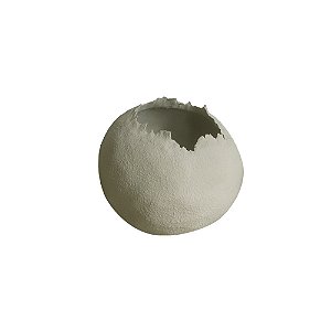 VASO DECORATIVO EM CERAMICA BRANCO