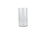 VASO CILINDRICO DE VIDRO TRANSPARENTE