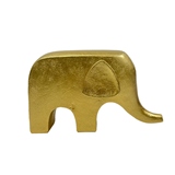 ELEFANTE DE RESINA DOURADO