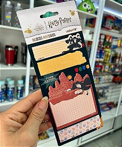 Bloco Adesivo Harry Potter 4 estampas LeoArte