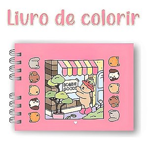 Bobbie Goods Livro Para Colorir com 50 paginas 180g Capa Dura