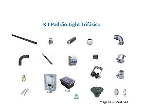 Aumento de Carga Entrada de Energia Elétrica Padrão Light