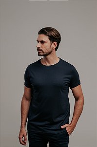 Camiseta Pima Premium Algodão Peruano - Marinho