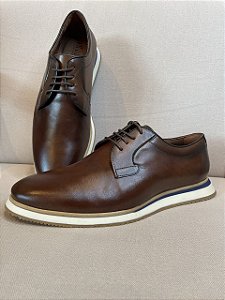 Sapato Casual Derby Masculino Couro - Milan