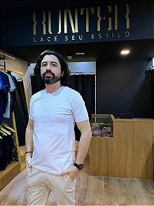 CAMISETA BÁSICA GOLA REDONDA BRANCA