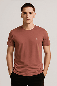 CAMISETA PIMA PREMIUM ALGODAO PERUANO - ROSA