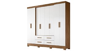 Guarda-Roupa San Lorenzo Plus Naturale Branco Sem Espelho