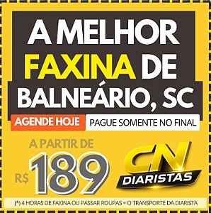 A Melhor Faxina de BALNEÁRIO CAMBORIÚ a partir de R$189