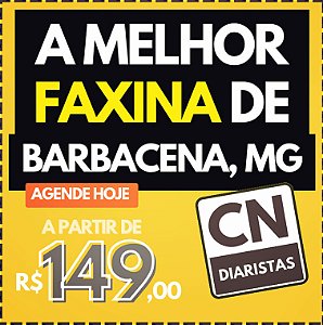 Diaristas em BARBACENA, MG a partir de R$149