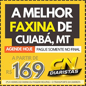 A melhor faxina de CUIABÁ a partir de R$169