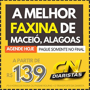 A Melhor Faxina de MACEIÓ a partir de R$139