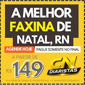 A Melhor Faxina de NATAL a partir de R$149