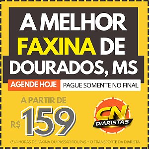 A Melhor Faxina de DOURADOS a partir de R$159