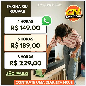 Diaristas no MORUMBI, SÃO PAULO a partir de R$149