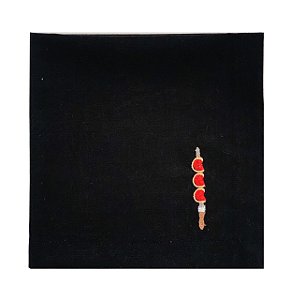 Guardanapo Linho preto espeto do gaúcho – 40×40 cm