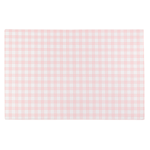 Jogo Americano Quadrado Estampa Xadrez Rosa