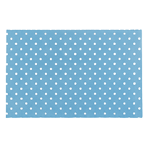 Jogo Americano Azul com Poás Brancos