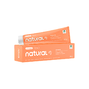 Creme dental Natural com extrato de cúrcuma, cravo e melaleuca 80g