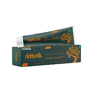 Creme dental Natural com extrato de cúrcuma, cravo e melaleuca 80g