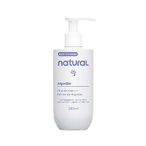 Loção Hidratante Natural Óleo de Coco e Extrato de Algodão 200ml