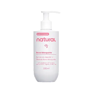 Loção Hidratante Natural com Óleo de Rosa Mosqueta e Jasmim 200ml
