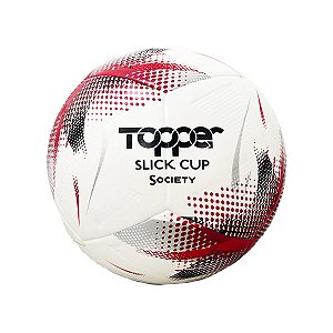 Bola de Futebol Society Topper Slick Cup - Vermelho