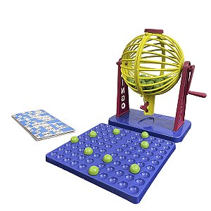 Jogo Bingo 24 Cartelas 90 Bolinhas Com Globo Infantil