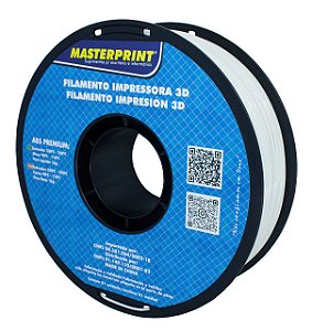 Filamento ABS - Masterprint Branco 1kg - 1.75mm