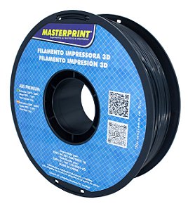 Filamento ABS - Masterprint Preto 1kg - 1.75mm