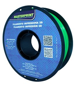 Filamento ABS - Masterprint Verde 1kg - 1.75mm