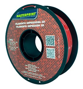 Filamento PETG - Masterprint Vermelho 1kg - 1.75mm