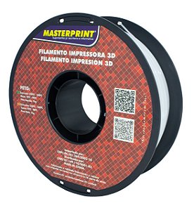 Filamento PETG - Masterprint Branco 1kg - 1.75mm
