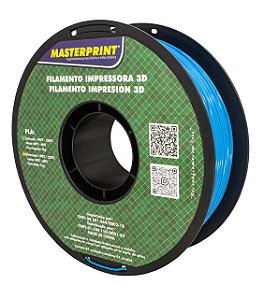 Filamento PLA - Masterprint Azul 1kg - 1.75mm