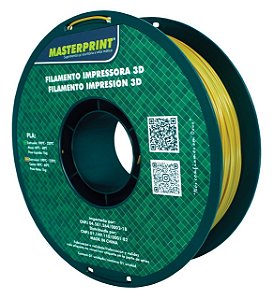 Filamento PLA - Masterprint Dourado 1kg - 1.75mm