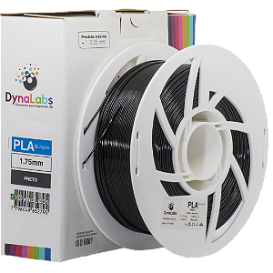 Filamento PLA - DynaLabs Preto 1KG - 1.75mm