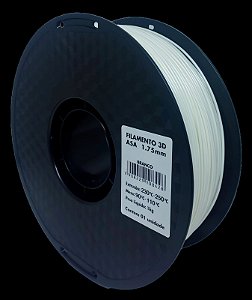 Filamento ASA - Masterprint Branco 1kg - 1.75mm