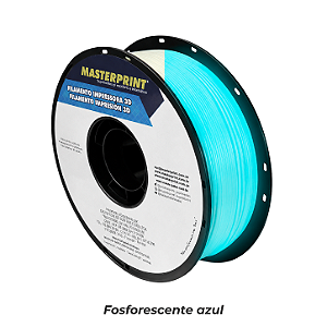 Filamento PLA Hyper Speed - Masterprint Fosforescente Natural/Azul 1kg - 1.75mm