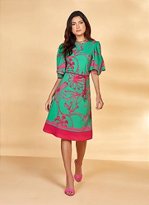 T-SHIRT DRESS (VESTIDO) PLANO ESTAMPADA 105CM 26927