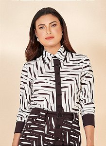 26853 CAMISA CREPE ESTAMPADA
