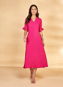 VESTIDO PLANO ROSA 130CM 26986